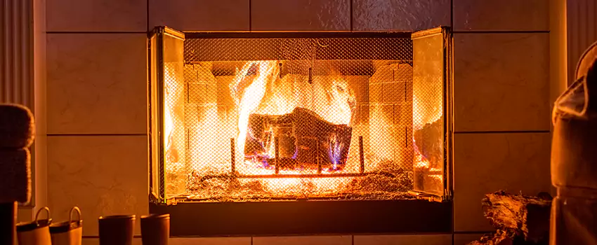 Mendota Hearth Landscape Fireplace Installation in Frankfort, Illinois