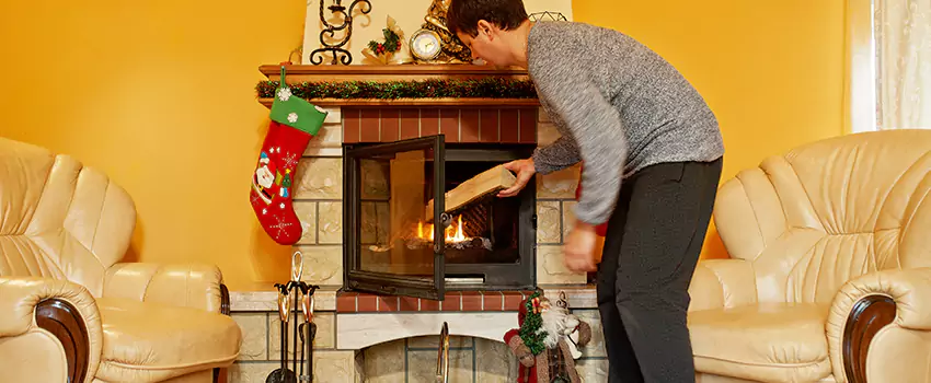 Rusted Metal Fireplace Restoration in Frankfort, Illinois